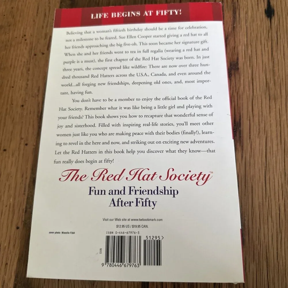 Red Hat Society Fun and Friendship after Fifty by Sue Ellen Cooper Soft Cover - Picture 5 of 5